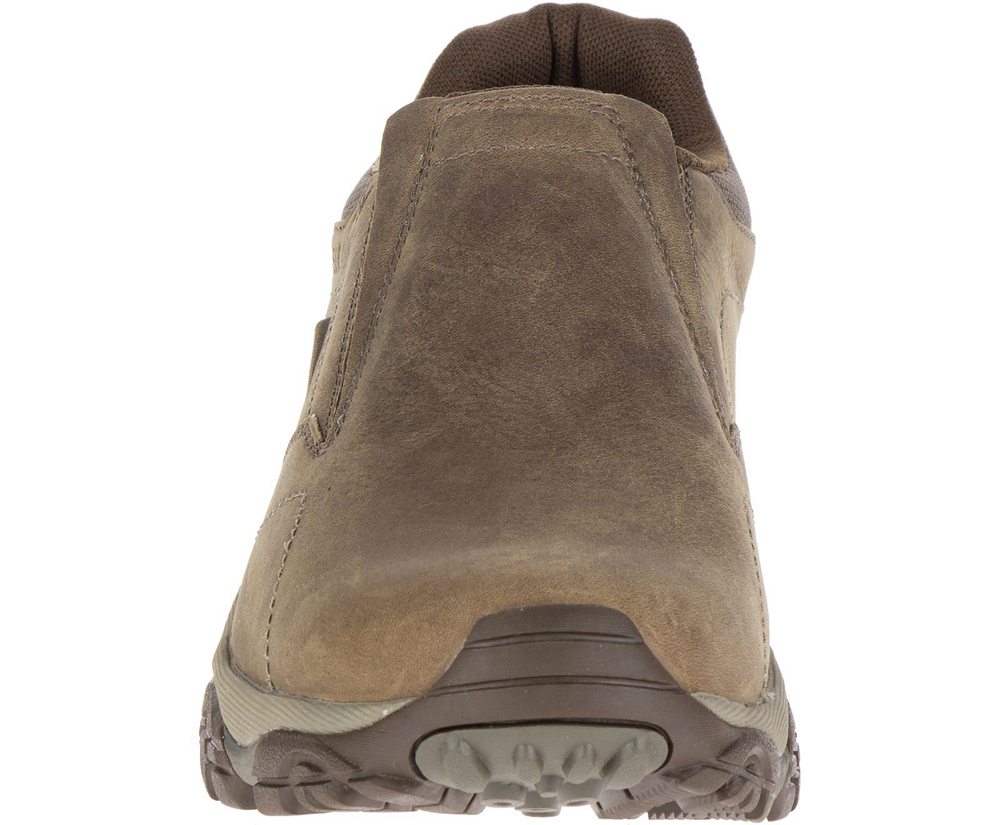 Merrell Slip Ons Męskie Oliwkowe - Moab Adventure Moc Wide Width - 847356-HSM